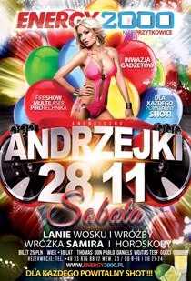 Energy 2000, Przytkowice - ANDRZEJKI 2015 (28.11.2015) Dj Thomas, Dj Don Pablo, Dj Daniels