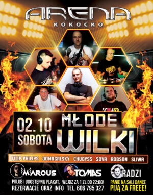S0VA, CHUDYSS, Filip Philips, Majeś, DJ Śliwa - Arena Kokocko - Młode Wilki (02.10.2021)