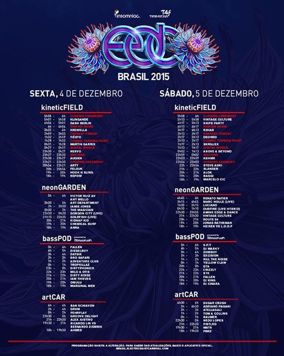 Electric Daisy Carnival - EDC Brasil (4-5.12.2015)