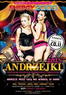 Energy 2000, Katowice - ANDRZEJKI 2015 (28.11.2015) Dj Aras, Dj Dee Push, Lj Toudi