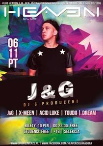 Heaven Zielona Góra - LIVE SET J&G (06.11.2015)