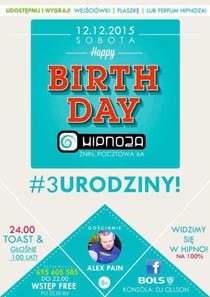 Hipnoza Żnin - 3 Urodziny Klubu (12.12.2015) DJ Ollson