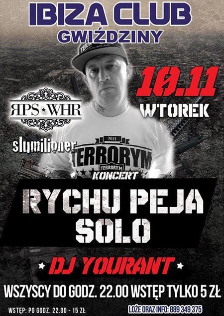 Ibiza Club Gwiździny - Koncert Rychu Peja (10.11.2015)