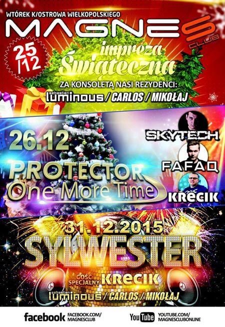 Magnes Wtórek - Święta w klubie oraz Sylwester 2015/2016