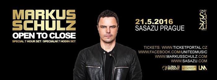 MARKUS SCHULZ - OPEN TO CLOSE - 21.05.2016, SASAZU
