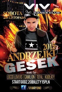 Viva Dance Club, Rybno - Andrzejki (28.11.2015) DJ Camilion, DJ Tefal, DJ Kudłaty