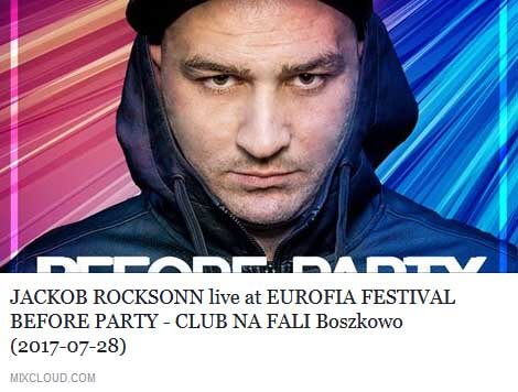 Jackob Rocksonn live at Euforia Festivals BEFORE PARTY - Klub na Fali, Boszkowo 28.07.2017
