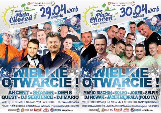 Projekt Plaża-Choceń - Wielkie Otwarcie 2016 (29-30.04)