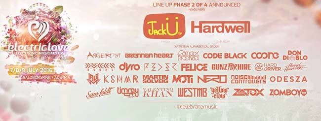 Electric Love Festival 2016 - LINEUP DJs