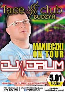 DJ DRUM Face Club Budzyń - VIDEO LIVE MIX - Manieczki on TOUR (05.01.2018)