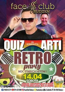 Face Club, Budzyń - DJ Quiz, DJ ARTI (14.04.2018)