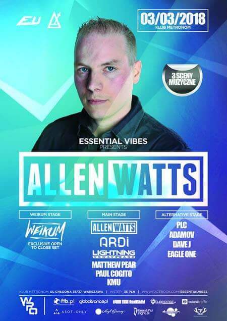 Essential Vibes - Allen Watts - Metronom, Warszawa 03.03.2018