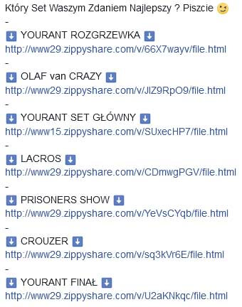 Omen Płośnica - Sety ze Świąt (YOURANT, OLAF van CRAZY, LACROS, PRISONERS SHOW, CROUZER)