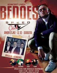 Speed Club, Stare Rowiska - KONCERT DIADEM (02.12.2017)