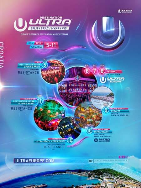 Transmisja na żywo z Ultra w Europie - Ultra Europe 2018 (Croatia)