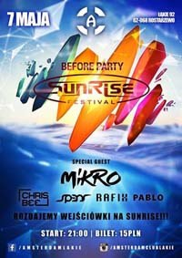 Klub Amsterdam, Łąkie - Chris Bee, Sunrise Before Party (07.05.2016)