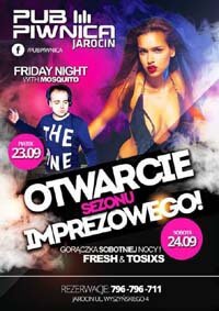 Pub/Club Piwnica Jarocin - DJ FRESH 24.09.2016