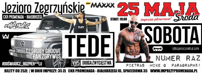 Tede i Sobota nad Jeziorem Zegrzyńskim - Imprezy Promenada (25.05.2016)