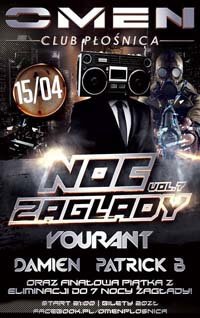 OMEN CLUB PŁOŚNICA - 7 NOC ZAGŁADY - CHRISTIAN S., BEJMUS, PATRICK B., DAMIEN, DAROS, JOK3ER, MISIEK