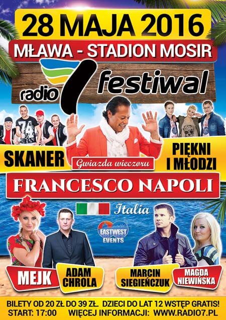 Radio 7 Festiwal - Mława - STADION (28.05.2016)