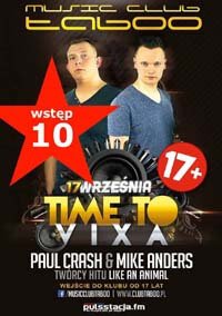 Music Club Taboo, Stara Błotnica k. Radomia - TIME TO VIXA 17.09.2016