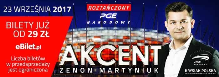 Zespół Akcent na PGE Narodowy 23.09.2017