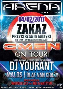MALOS - ARENA KOKOCKO - OMEN ON TOUR 04.02.2017