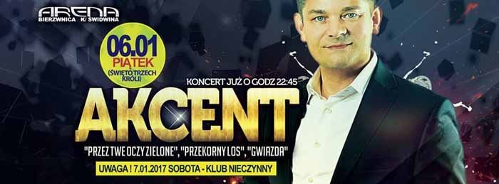 Arena Bierzwnica - Koncert zespołu AKCENT (06.01.2017)
