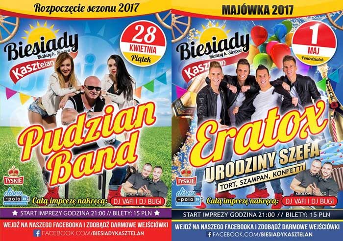 Biesiady Kasztelan - MAJÓWKA - PUDZIAN BAND, ERATOX - Gorąco Zapraszamy