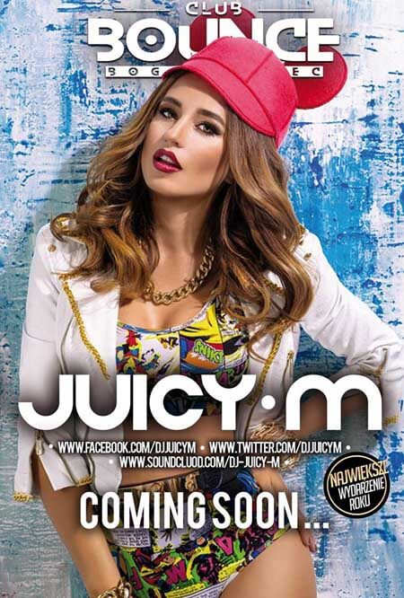 Znana utalentowana DJ Juicy M w Bounce Club