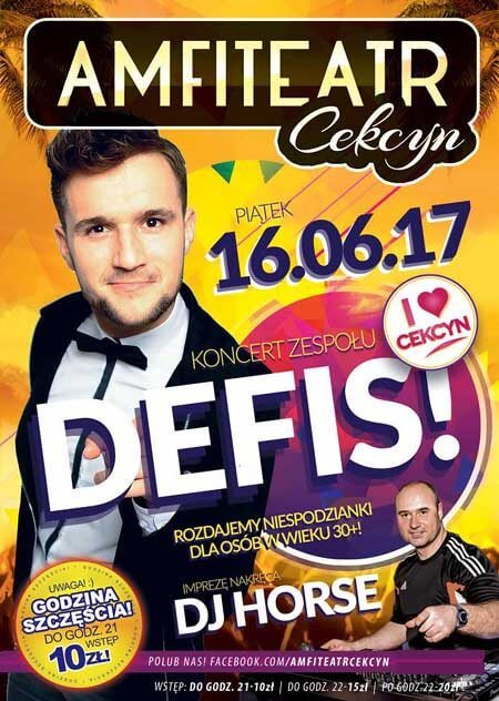 Amfiteatr Cekcyn - Koncert Zespołu DEFIS (16.06.2017)