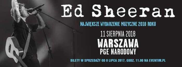 Ed Sheeran w Polsce - Warszawa (PGE Narodowy) 11.08.2018