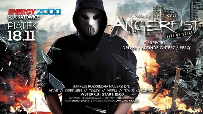 Energy 2000, Katowice - Kings Of Hardstyle - Angerfist 18.11.2016