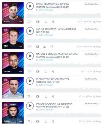 Euforia Festival Boszkowo 2017 - Wszystkie sety do pobrania