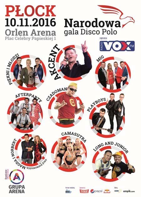 Narodowa Gala Disco Polo - Płock (Orlen Arena) 10.11.2016