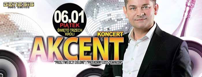 Genesis Złotów - Koncert zespołu Akcent (06.01.2017)
