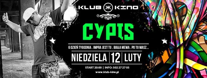 Impra Jest Tu - Koncert CYPIS - Klub Kino Płock 12.02.2017
