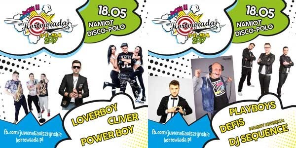 Kortowiada 2017 - Namiot DISCO-POLO - Zobacz kto wystąpi