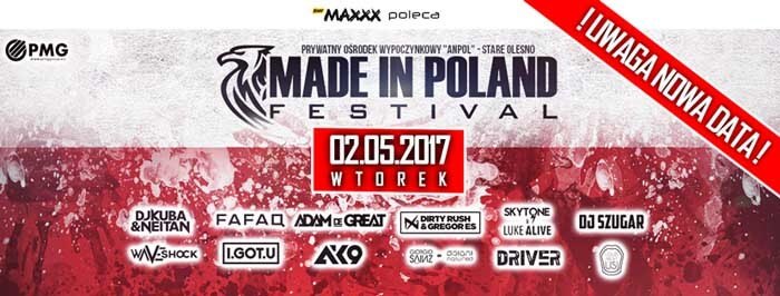 Made in Poland Festival zmienia datę rozgrywanej imprezy!