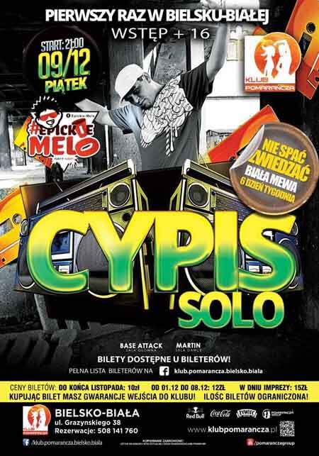 Klub Pomarańcza Bielsko-Biała - Koncert CYPIS SOLO (09.12.2016)