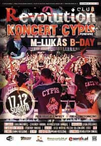 Club Revolution Sanok - Koncert CYPIS - M-Lukas B-Day 17.12.2016