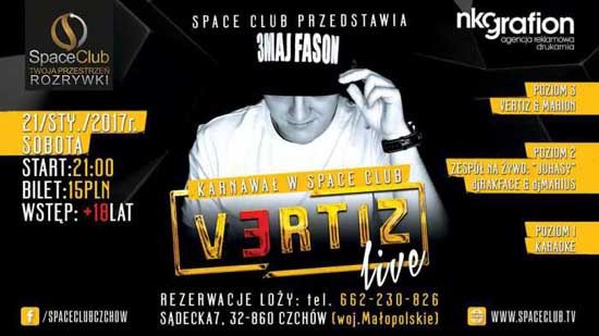 Space Club, Czchów - Vertiz (21.01.2017)