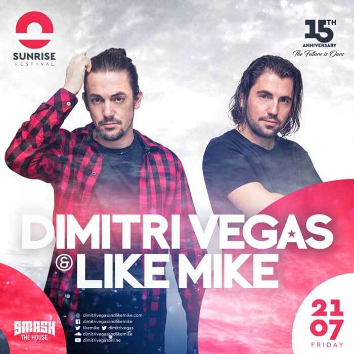 Dimitri Vegas and Like Mike na Sunrise Festival 2017