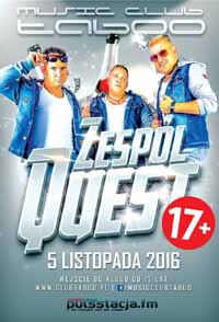 Music Club Taboo - ZESPÓŁ QUEST - Dj JURI, Dj LEO (05.11.2016)