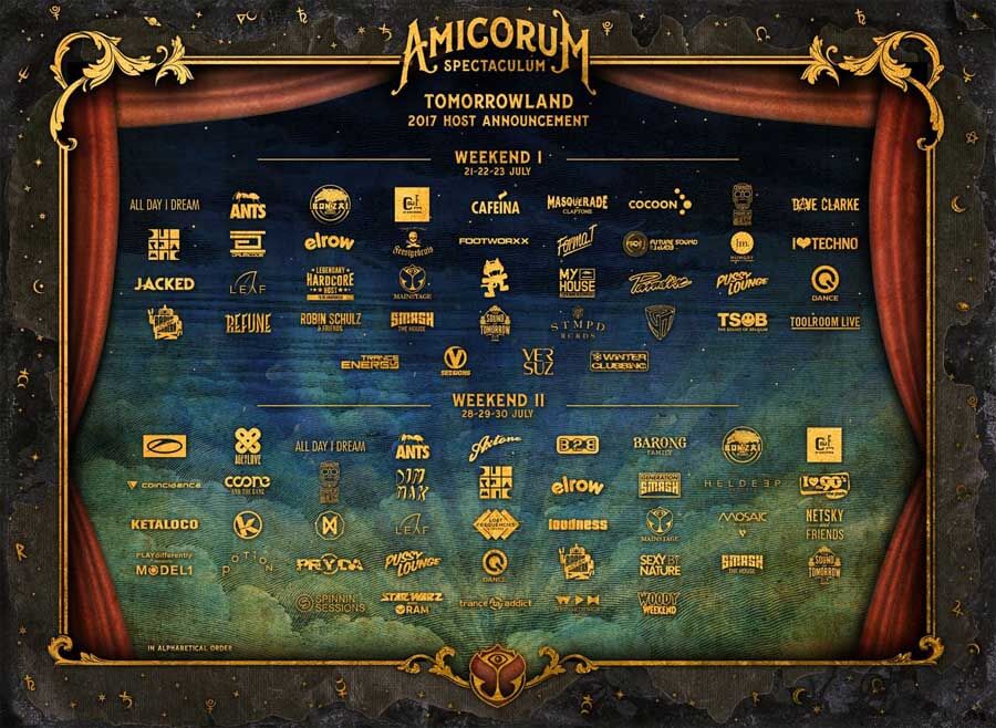 Artist Announcement in Tomorrowlnad 2017 - Artyści