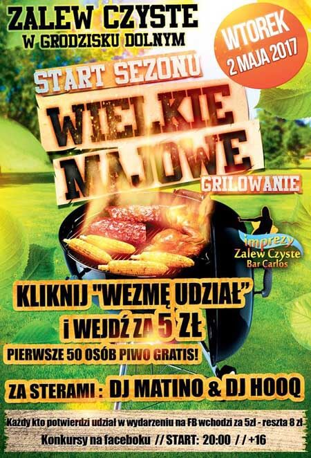 Imprezy Zalew Czyste - ROZPOCZĘCIE SEZONU nad ZALEWEM CZYSTE (02.05.2017)
