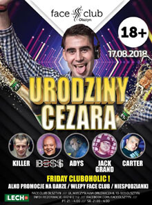 Dj Killer, Dj Cezar Face Club Olsztyn - Urodziny Cezara