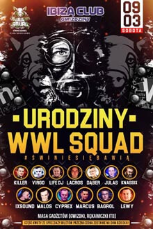 DJ LEWY NIGHTBASSE - IBIZA GWIŹDZINY - URODZINY WWL 09.03.2019