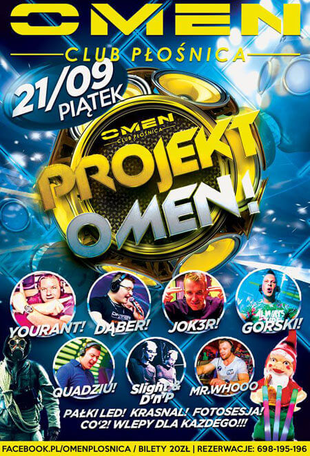 Omen Płośnica - Projekt Omen w klubie (21.09.2018 - Piątek)