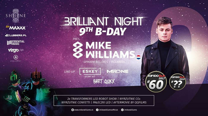 Shine Club Kraków - Mike Williams 17.11.2018